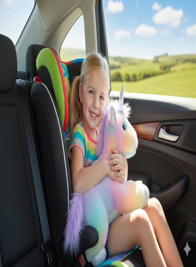 STRIDERS لعبة يونيكورن قطيفة ناعمة للأطفال - قوس قزح | حيوان محشو لطيف للأطفال | يونيكورن سحري قابل للعناق للبنات والأولاد | لعبة قطيفة ناعمة للعب - Image 5